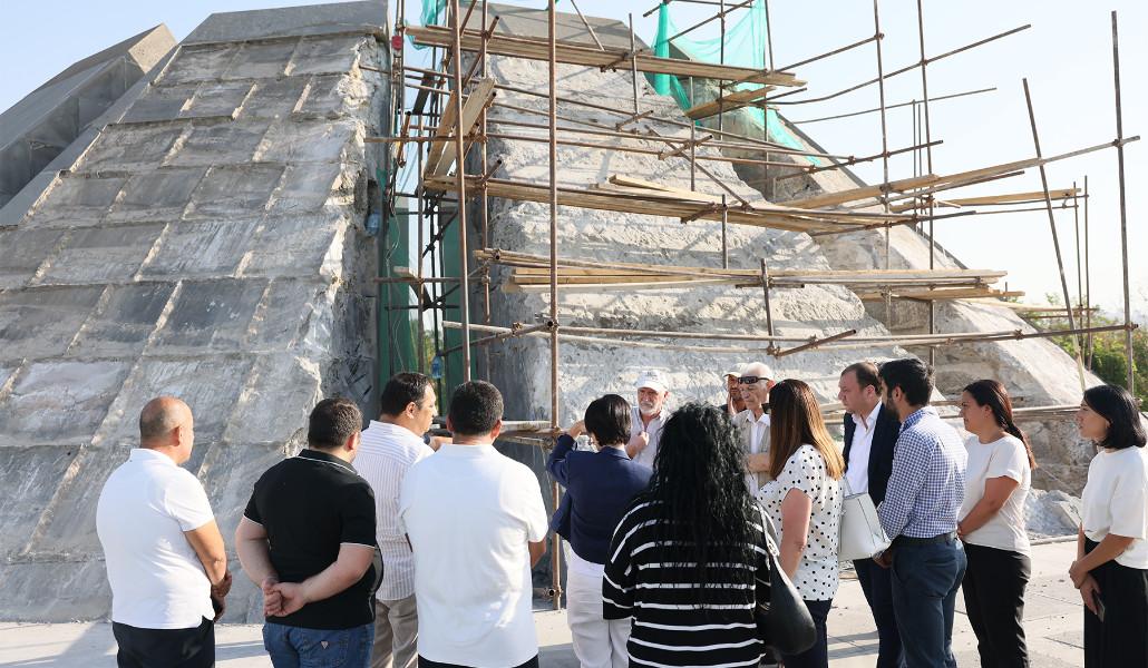 Ժաննա Անդրեասյանն այցելել է Հայոց ցեղասպանության հուշահամալիր՝ հիմնանորոգման աշխատանքների ընթացքին հետևելու նպատակով