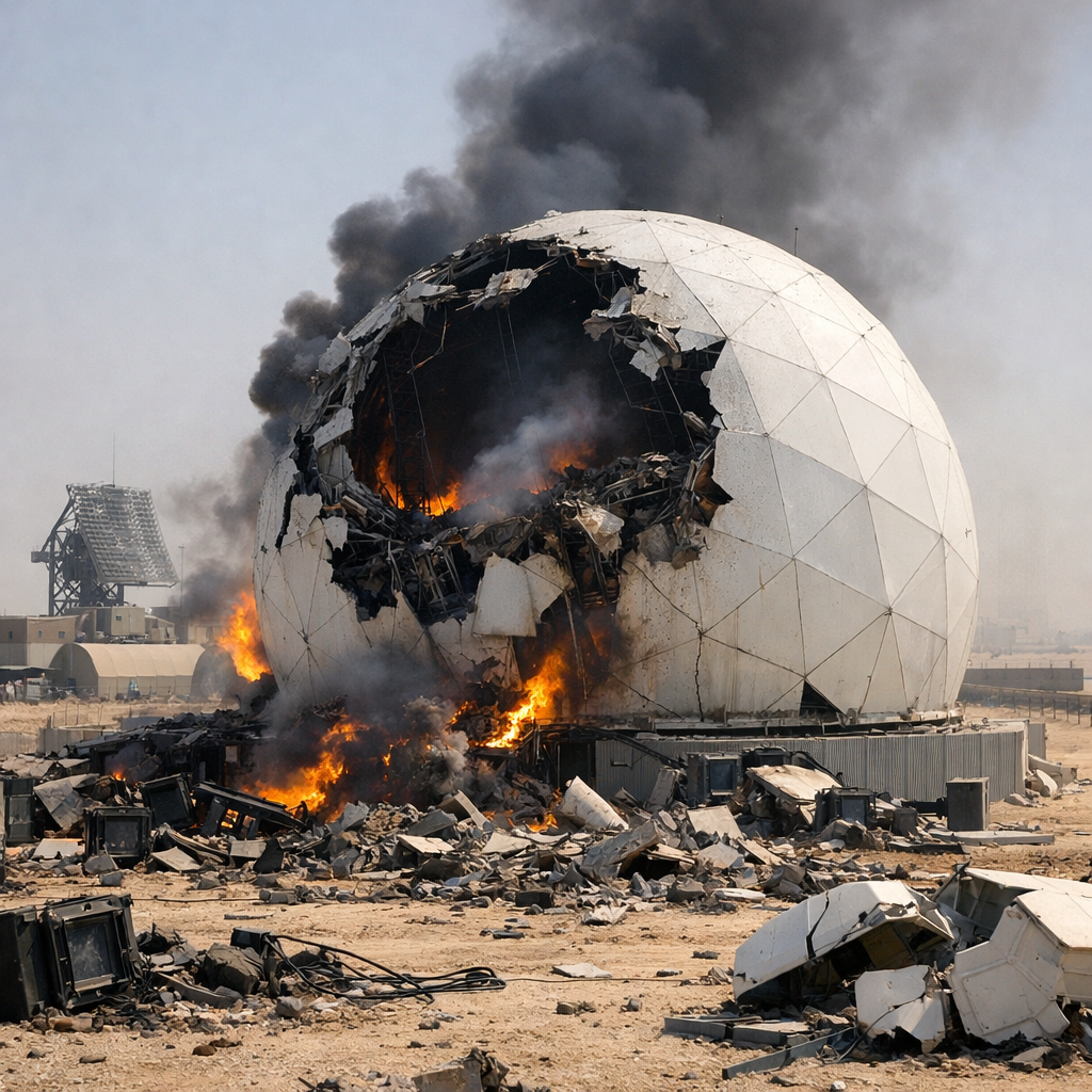 Միլիարդ դոլարանոց հարված․ Իրանական անօդաչուները խոցել են ԱՄՆ հակահրթիռային նախազգուշացման ռադարը Կատարում