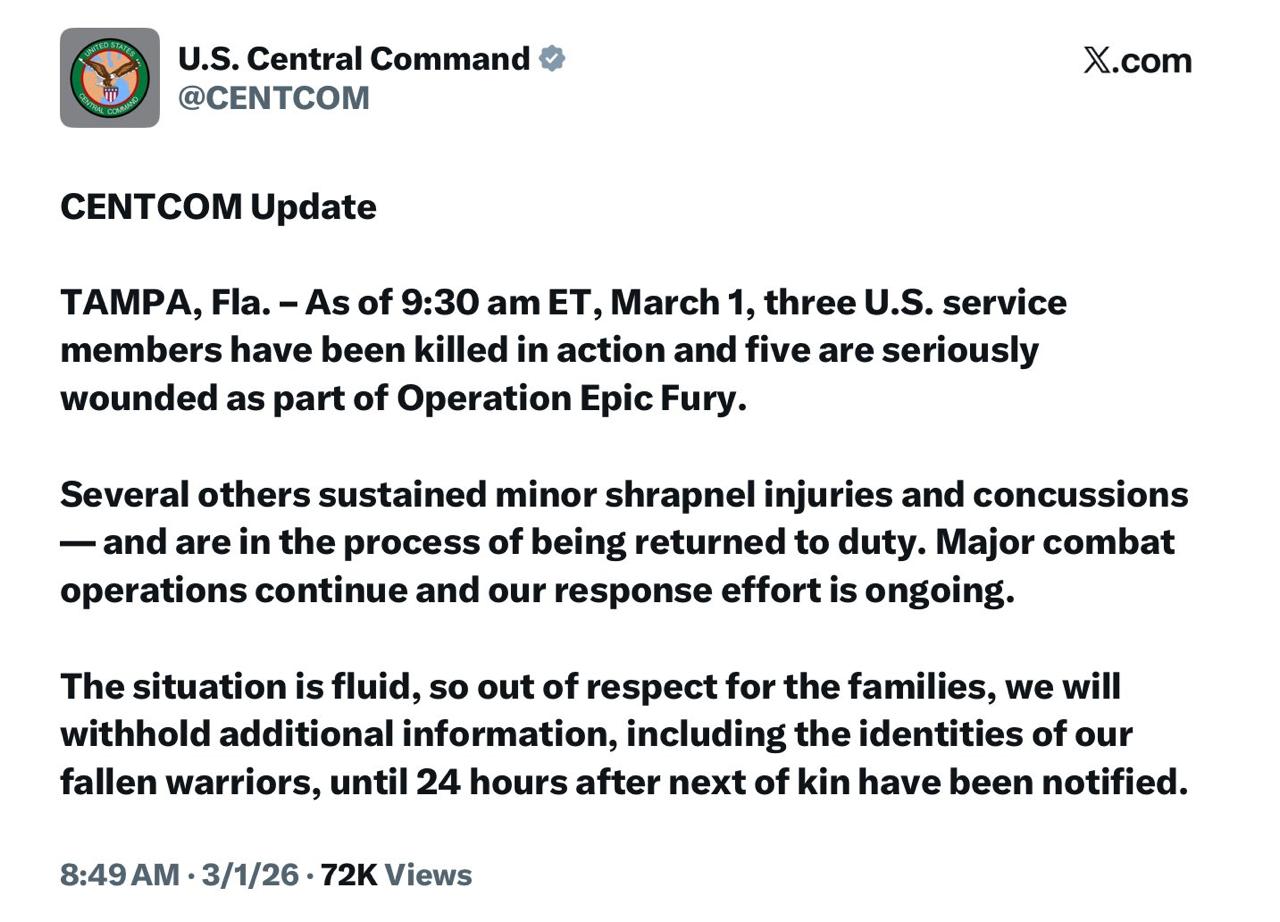 ԱՄՆ-ը կորցրել է 560 զինծառայող սպանված և վիրավոր
